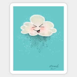 Pitter Patter Party Cloud Sticker